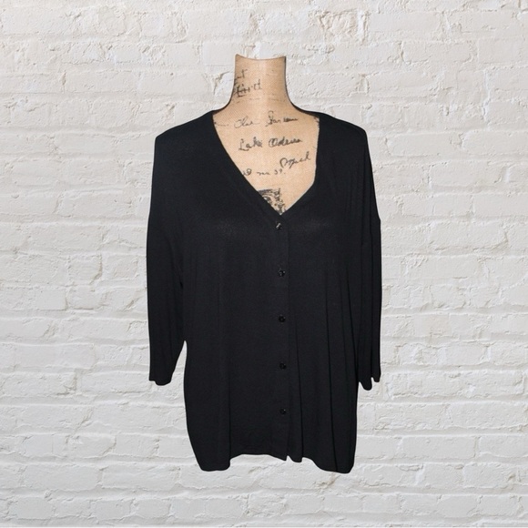 J. Jill Sweaters - J. Jill Wearever Black Cardigan